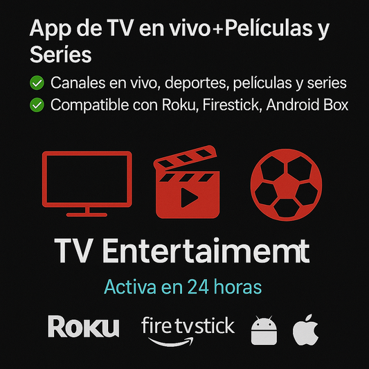 App de TV en vivo + Películas y Series